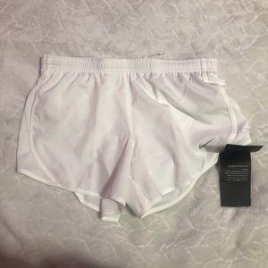 white nike shorts